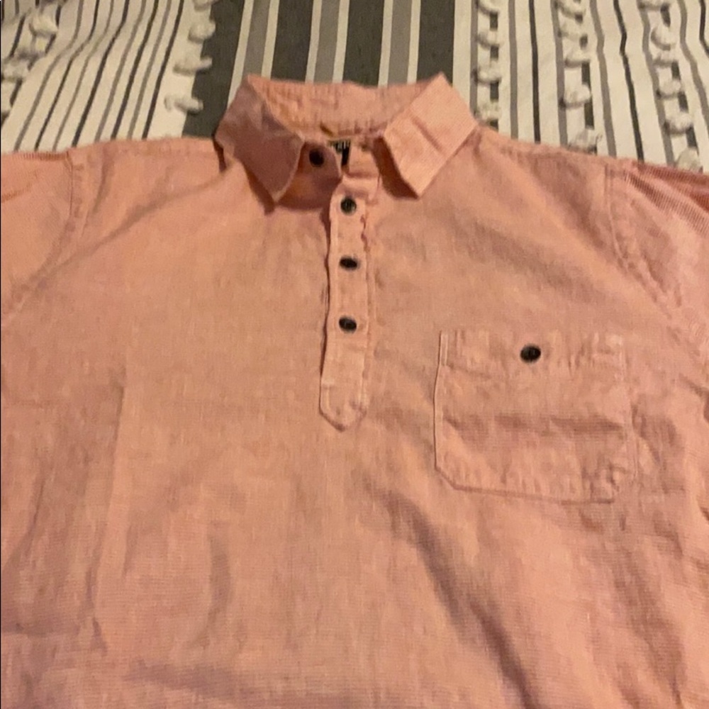 Express Men’s Cotton Linen Popover Shirt